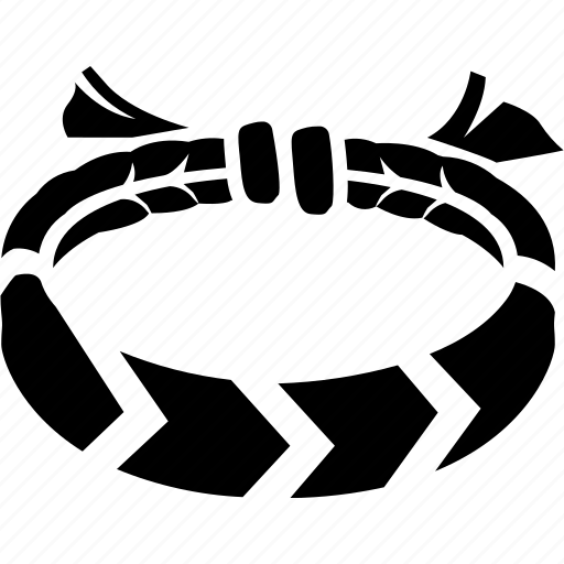 friendship bracelet icon black